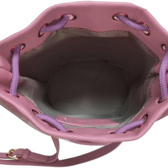 The Bucket Bag Leather Rose Red #838 - Picture 2 of 3